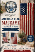 American Flag Macramé Wall Hanging