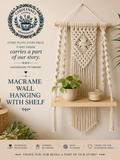 Macramé Wall Hanging with Shelf